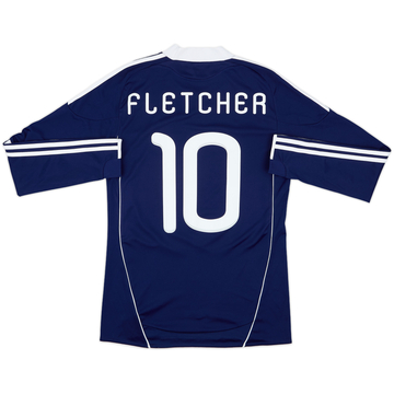 2010-11 Scotland Home L/S Shirt Fletcher #10 - 8/10 - (M)