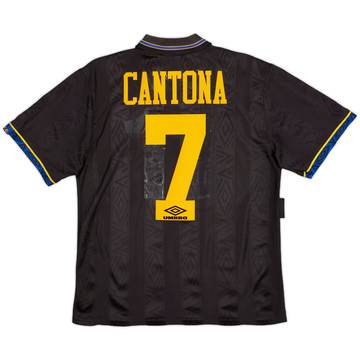 【93/95 Awayモデル】E・カントナ ＃７ マンチェスターユナイテッド 1993-95 Manchester United Away Shirt Cantona #7 - 8/10 - (M)