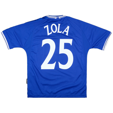 1999-01 Chelsea Home Shirt Zola #25 - 8/10 - (Y)