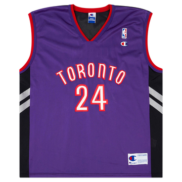 2000 02 Toronto Raptors Peterson 24 Champion Jersey Home L