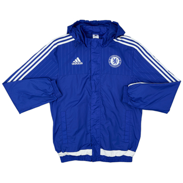 2015-16 Chelsea adidas Hooded Rain Coat - 8/10 - (L)