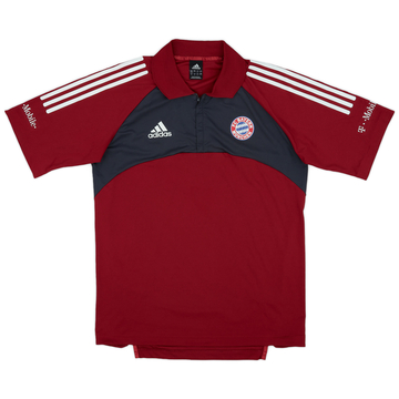 2002-03 Bayern Munich adidas 1/4 Zip Polo Shirt - 6/10 - (M)