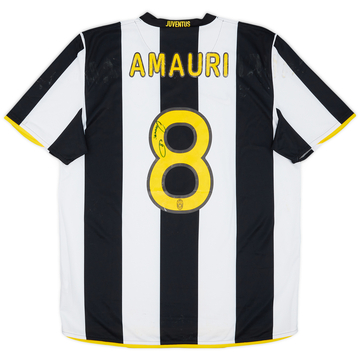 2008-09 Juventus Match Issue Signed Home Shirt Amauri #8