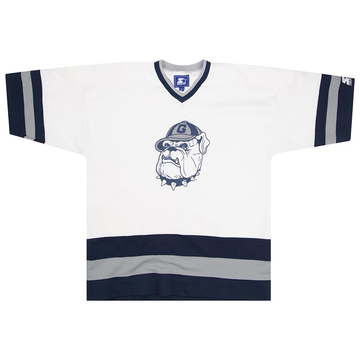 NIKE GEORGETOWN HOYAS ゲームシャツ Men's Nike Heathered Gray Georgetown Hoyas School Logo