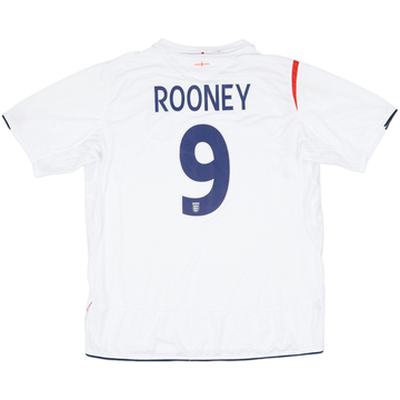 イングランド代表 Rooney シャツ 2005-07 England Home Shirt Rooney #9 - 7/10 - (XL)