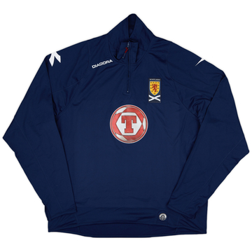 2006-07 Scotland Diadora 1/4 Zip Sweat Top - 6/10 - (M)
