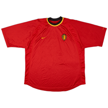 2000-02 Belgium Home L/S Shirt Wilmots #7 - 9/10 - (XL)