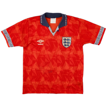 1990 England Away Blue World Cup Jersey – Retro England Kit