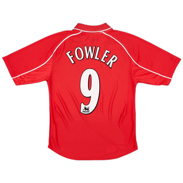 2000 02 Liverpool Home Shirt Fowler 9