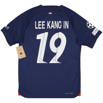 パリ・サンジェルマン LEE KANG IN 19 オーセンティック 2023-24 Paris Saint-Germain Away Shirt Lee Kang-in #19 (L)