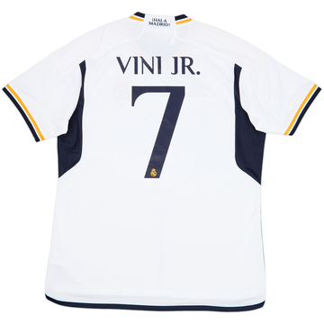 2023-24 Real Madrid Authentic Home Shirt Vini Jr. #7