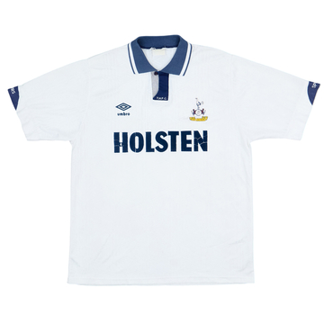 1991-93 Tottenham Home Shirt - 9/10 - (M)