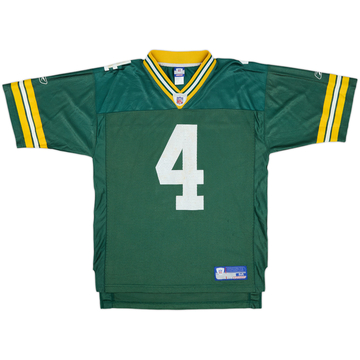 2002-04 Green Bay Packers Favre #4 Reebok On Field Alternate