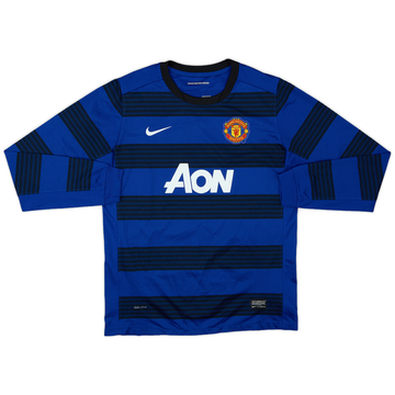 2011-13 Manchester United Away L/S Shirt - 8/10 - (XL.Boys)