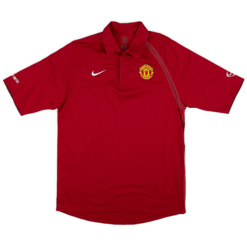 2007-08 Manchester United Nike Polo Shirt - 8/10 - (XL)