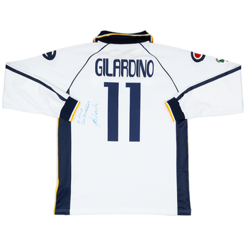 2002-03 Parma 'Squad Signed' Home L/S Shirt - 9/10 - (XL)