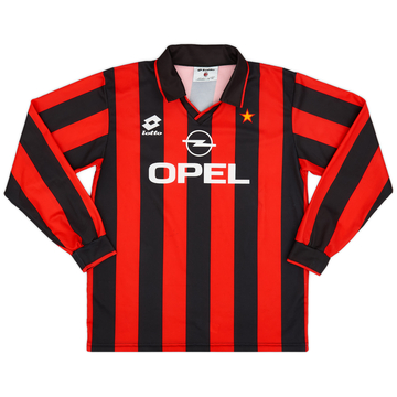 1994-95 AC Milan Home L/S Shirt - 9/10 - (L)