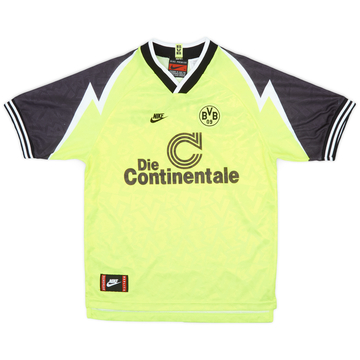 激レア！　Nike Borussia Dortmund Home 95 #4 BORUSSIA DORTMUND 1994 1995 HOME FOOTBALL SHIRT SOCCER