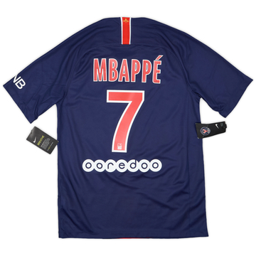 2021-22 Paris Saint-Germain Home Shirt Mbappe #7 - 8/10 - (S)