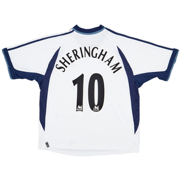 2001-02 Tottenham Home L/S Shirt Sheringham #10 - 8/10 - (XL)