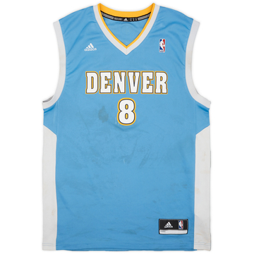 2011-14 Denver Nuggets Gallinari #8 adidas Camiseta Visitante - 4/10 - (M)