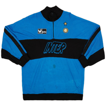 2000-02 Inter Milan 1/4 Zip Training Shirt - 8/10 - (M)