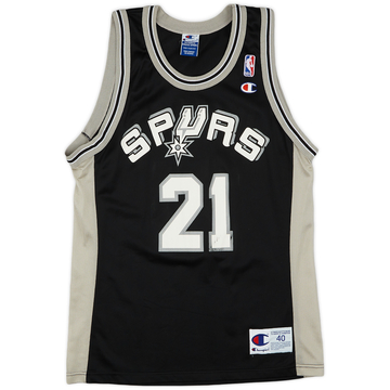 1997-01 San Antonio Spurs Duncan #21 Champion Home Jersey