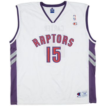 1999 02 Toronto Raptors Carter 15 Champion Home Jersey Excellent L.Kids