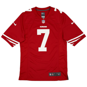 2010s NIKE NFL 49ERS #7 KAEPERNICK アメリカンフットボール ゲームシャツ 48 L〜XL位 レッド 赤 アメフト ユニフォーム Y2K USA 古着 Colin Kaepernick San Francisco 49ers NFL Jersey Size 48 Nike