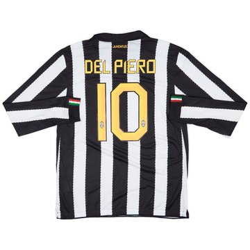 Del Piero Juventus Nike Soccer Long Sleeve Jersey Kit 11/12