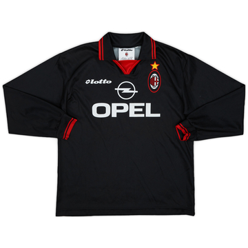 1997-98 AC Milan Home L/S Shirt - 9/10 - (XL.Boys)