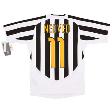 【70％OFF】 2003-04 (XXL) #11 Nedved Shirt L/S Home Juventus ウェア