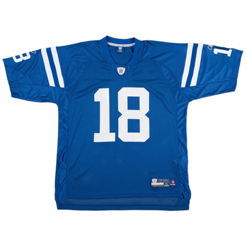 2008 11 Indianapolis Colts Manning 18 Reebok On Field Home Jersey Excellent L