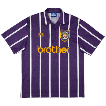 1993 95 Manchester City Centenary Home Shirt 9 10 L