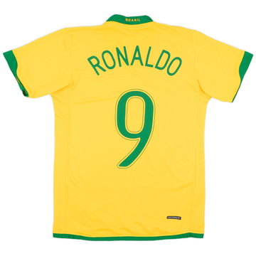 2006 08 Brazil Home Shirt Ronaldo 9 7 10 S