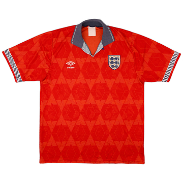 ウェア ENGLAND 1990 Away Soccer Uniform ENGLAND 1990 AWAY FOOTBALL SHIRT SOCCER JERSEY SCORE DRAW REPLICA