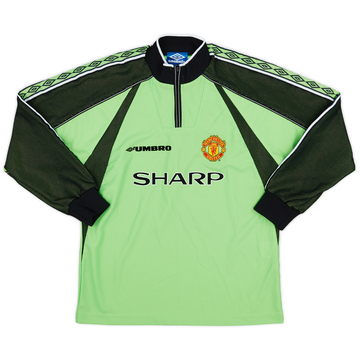 Umbro 98-99 Manchester United GK ユニフォーム 1998-99 Manchester United GK Shirt - 9/10 - (L.Boys)
