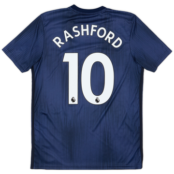 マンチェスター・ユナイテッド3rdユニフォーム Rashford 10 シャツ 2018-19 Manchester United Third Shirt Rashford #10 - 10/10 - (M)