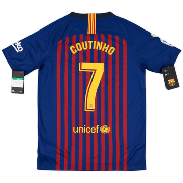 2017-18 Liverpool 125 Years Home Shirt Coutinho #10 - 5/10