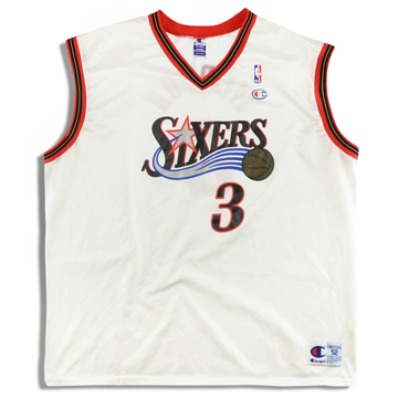 2000-06 Philadelphia 76ers Iverson #3 Champion Jersey (Away) Y
