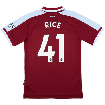 2022-23 West Ham Home Shirt Rice #41