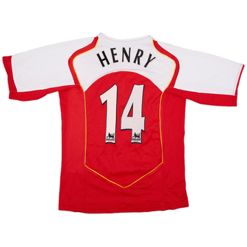 2004-05 Arsenal Home L/S Shirt Henry #14 - 8/10 - (XXL)