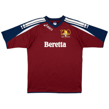 トリノ TORINO FC ゲームシャツ アシックス asics 2006-07 Torino Asics Training Shirt - 9/10 - (S)