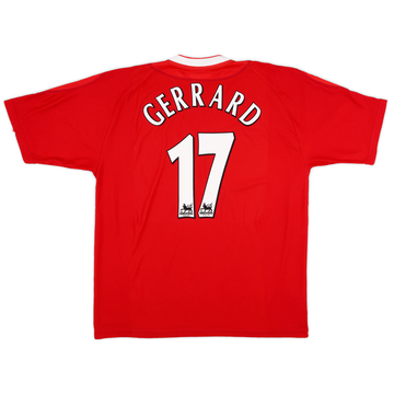１着でも送料無料 2002-04 (XL) - 7/10 - #17 Gerrard Shirt Home Liverpool ウェア