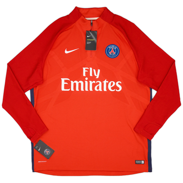 2017-18 Paris Saint-Germain Nike 1/4 Zip Training Top - 9/10 - (S)
