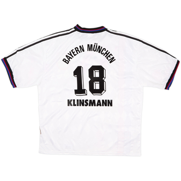 Camiseta de visitante del Bayern Munich 1996-98 Klinsmann #18 (XL)