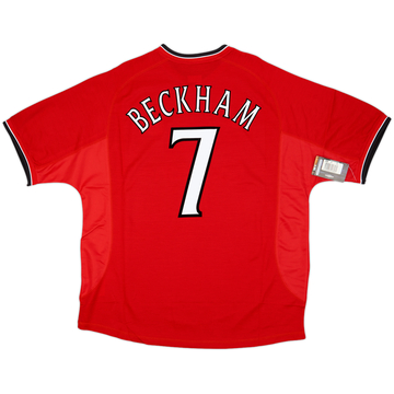 2000-02 Manchester United Home Shirt Beckham #7