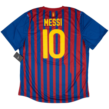 2011-12 Barcelona Player Issue Home L/S Shirt Fabregas #4 (XL)