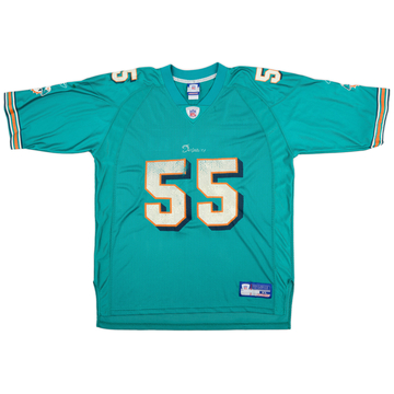 2008 10 Miami Dolphins Brown 23 Reebok On Field Home Jersey Good XXL
