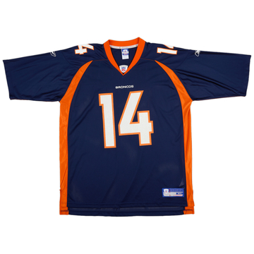 2001 Denver Broncos Griese 14 Reebok Jersey Home L